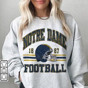 Notre Dame football 1887 Sweatshirt, Shirt Retro Style 90s Vintage Unisex